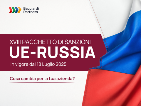 andiera russia, 18 pacchetto di sanzioni, logo Bacciardi Partners