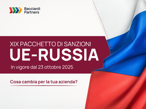bandiera russa, logo bacciardi partners, 20 pacchetto sanzioni