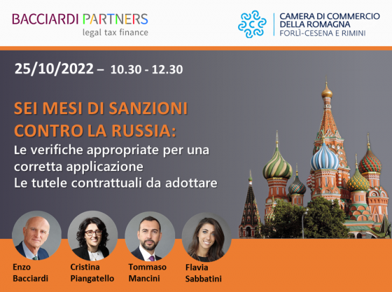 Webinar Sei mesi di sanzioni contro la Russia 25.10.22